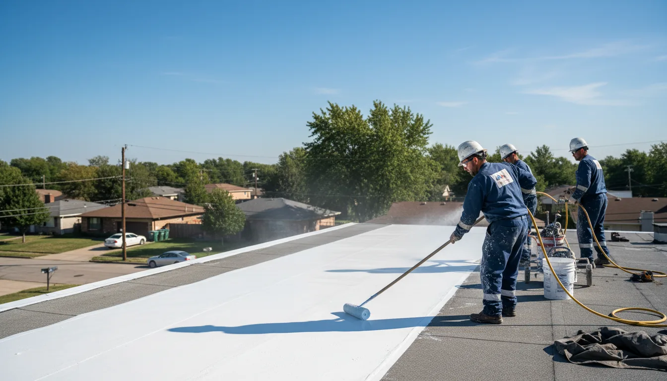 Commercial roof coating in Afton, TN near me